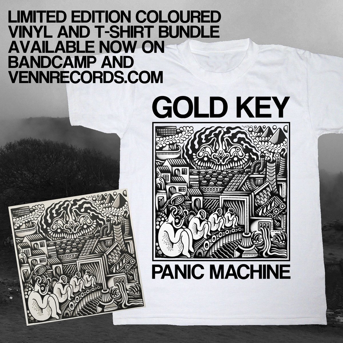 A lot of people asking when 'Panic Machine' will be out on vinyl. It's up on <a href="/Bandcamp/">bandcamp</a> and the <a href="/VennRecords/">Venn Records</a> store!

vennrecords.com/shop/bundles/g…