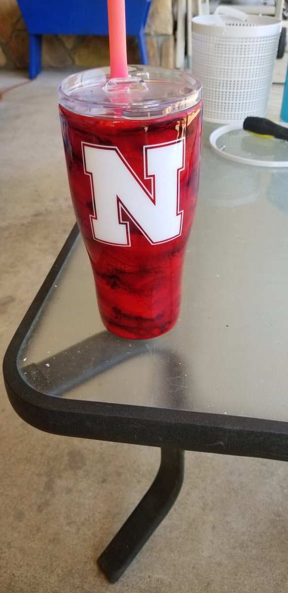 Wife had a new cup made for me.  #GOBIGRED