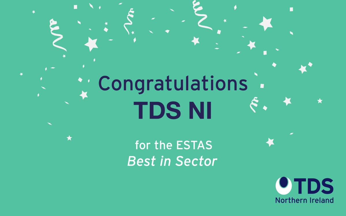 TDSNI's tweet photo. We are super excited to announce that TDS NI have won Best in Sector at the #ESTAS2020! https://t.co/nW0c6HFzre