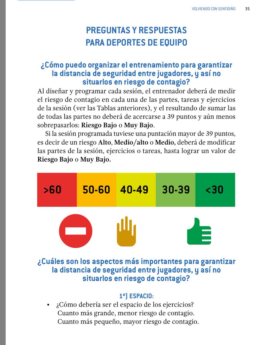 Clagopuvigo's tweet photo. Guia para la vuelta al entrenamiento en ⚽️ y DEPORTES DE EQUIPO 🤽‍♀️🤾‍♂️⛹️‍♂️🤼‍♀️

¿Cómo puedo organizar el entrenamiento para garantizar la distancia de seguridad entre jugadores?

Por responsabilidad.... LÉELO 

Descarga gratuita 

👇

https://t.co/y5Kvv6rVbN https://t.co/qqwFzsjgHB