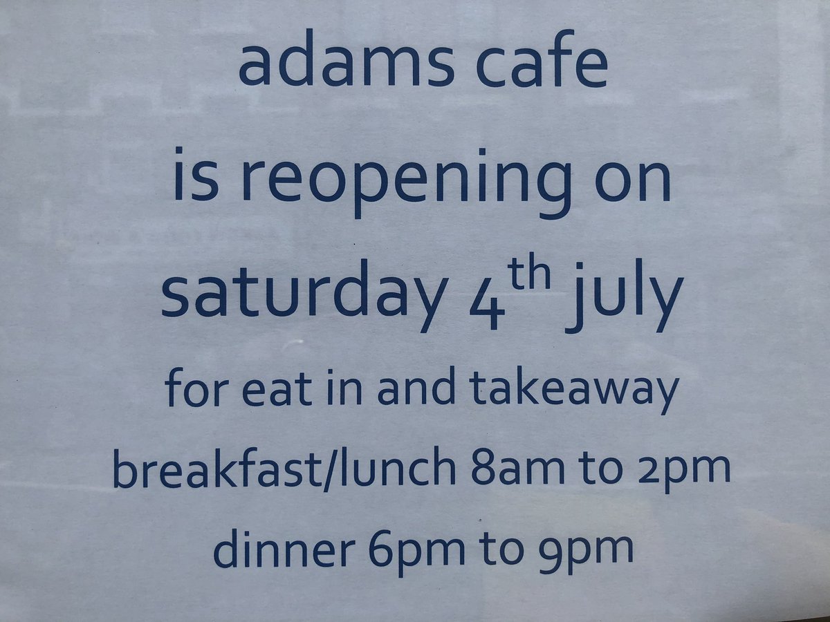 adamscafe's tweet image. Welcome back 😊