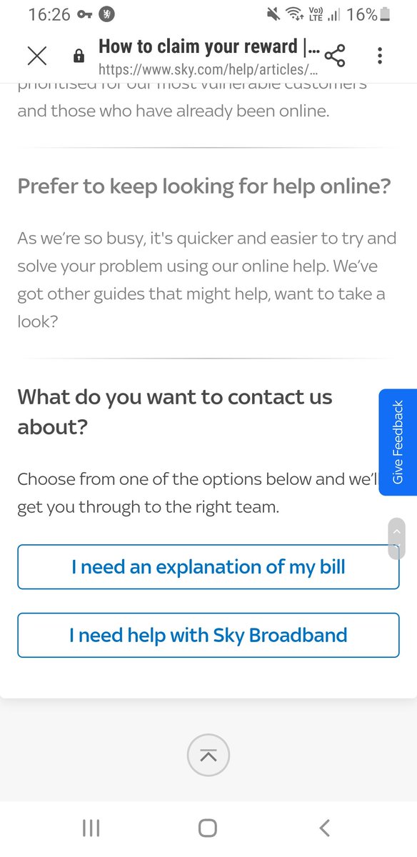 keeynesL's tweet photo. @SkyHelpTeam Just done that but none of these options are relevant? Tried calling anyway and didnt connect to anyone https://t.co/h1QhlO0F1N