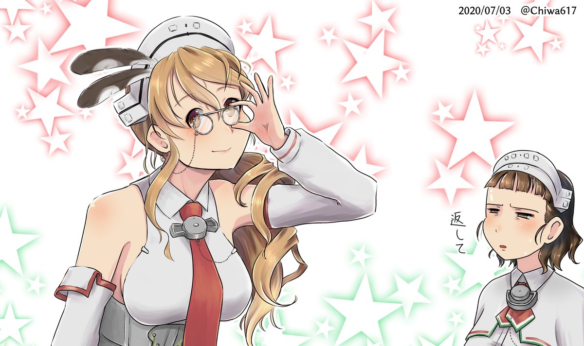 千和 Ar Twitter ローマ 眼鏡返して 2h 艦これ版深夜の真剣お絵描き60分一本勝負 艦これ版真剣お絵描き60分一本勝負 0703 リットリオ