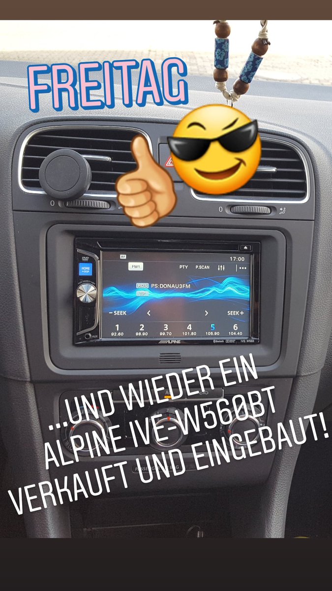 Wieder ein Alpine IVE-W560BT verkauft und eingebaut... #Freitag #alpinecarstereo #alpinemobilemedia #audiomobilerbach #audiomobilcarhifi #carhifiulm #autohifiulm #autoradio #audiomobil #alpineivew560bt #ivew560bt