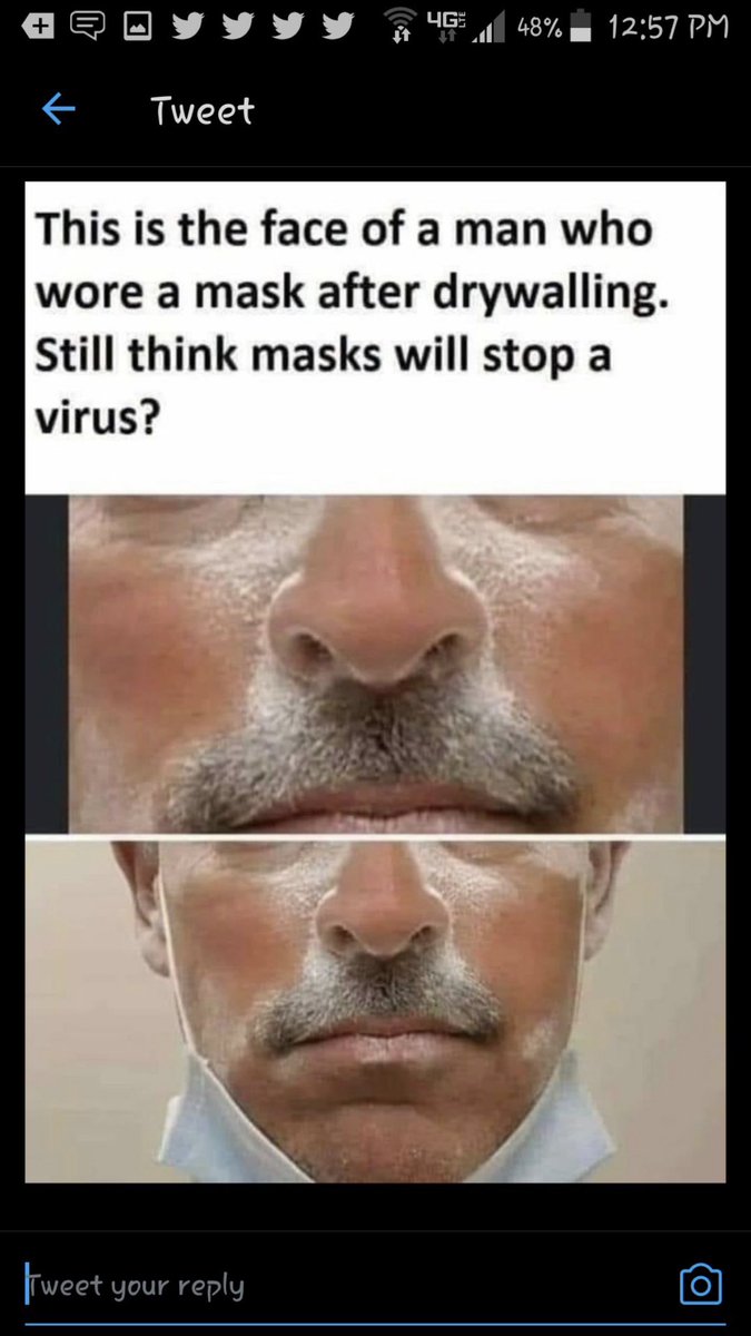 Brew_sir54's tweet photo. @ernie_plumley @TrumpGirlOnFire @GavinNewsom Exactly #DoNotWearMasks https://t.co/87dfoWKjTV