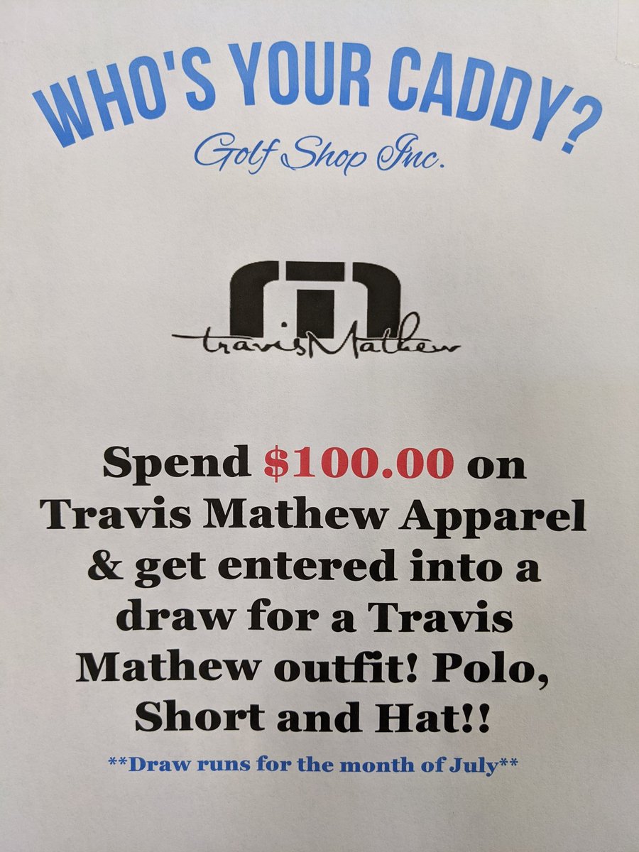 PROMO TIME!! For all the Travis Mathew fans out there this is a great one! Running the month of July! #medhat #SupportLocal #wyc #travismathew