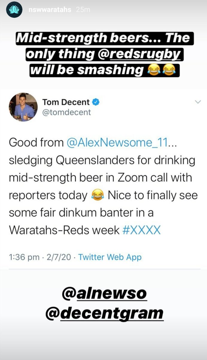 Midstrength beers never tasted so good NSWWaratahs GoodAsGold