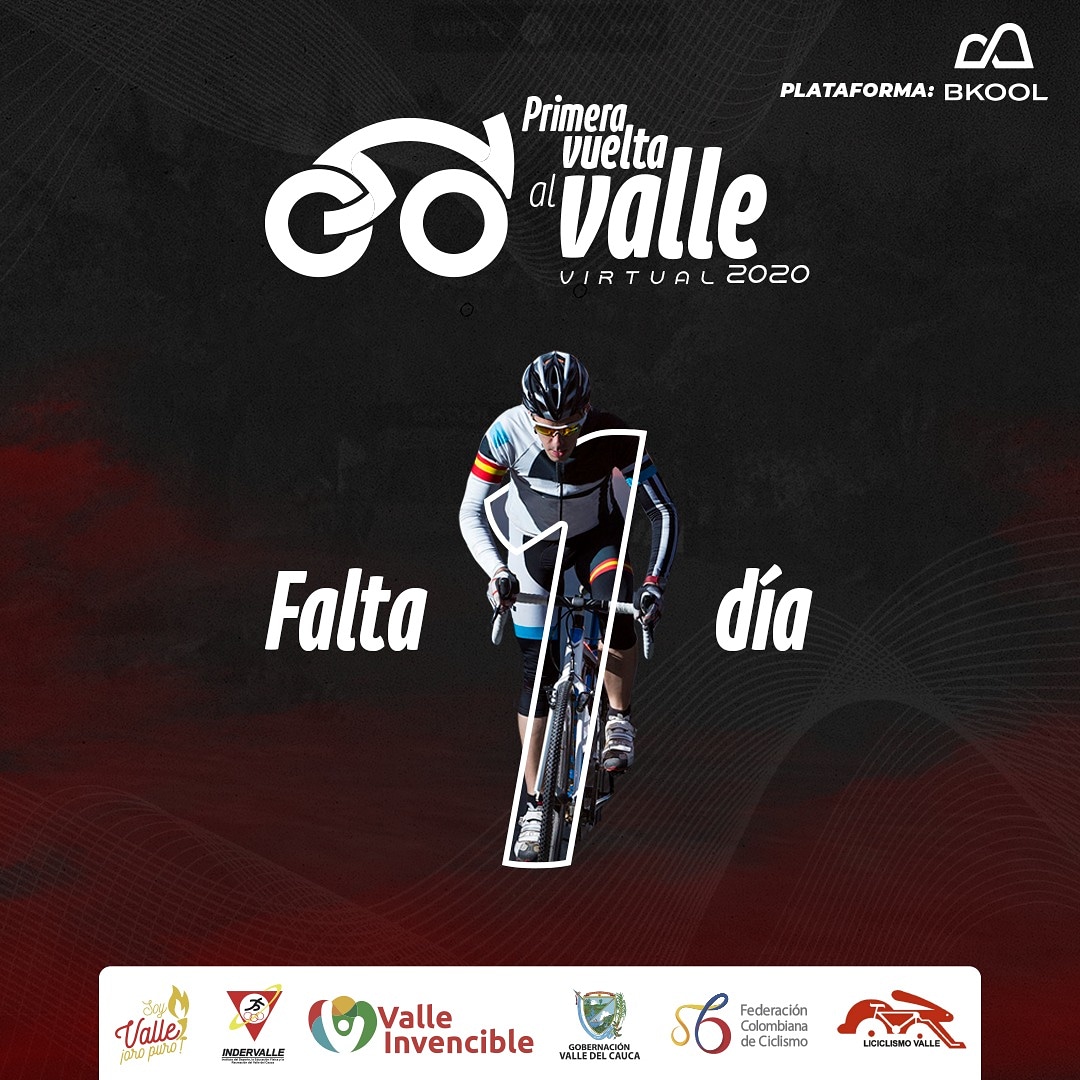 MundialJrCali's tweet photo. Estamos a tan solo 1️⃣ día de la definición de la primera edición de la Vuelta al Valle Virtual. ¿Cómo te preparaste para las etapas 3 y 4?

Transmisión en vivo por: https://t.co/WvDBuhPTxg

#ValleIrradiaCiclismo https://t.co/C9i0arknM3