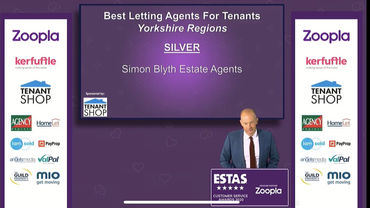 SimonBlythEA's tweet photo. YES! Fantastic reviews have earned our lettings team silver in both Landlord &amp; Tenant awards at this years @THE_ESTAS!! #theestas https://t.co/cPiZb8kC9e