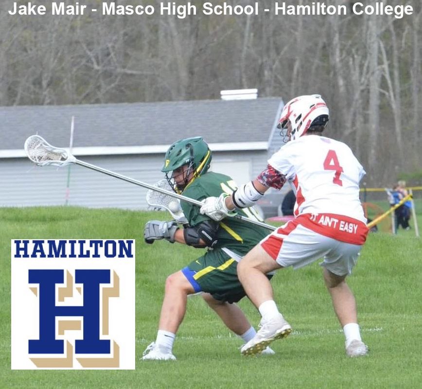 Congrats to 2021 Jake Mair (Masco High School) on his commitment to Hamilton College 

@CoachMorelandGA <a href="/masco_lax/">Masconomet Boys Lacrosse</a> <a href="/HamCollMensLax/">Hamilton College Men's Lacrosse</a> <a href="/NELaxJournal/">New England Lacrosse Journal</a>