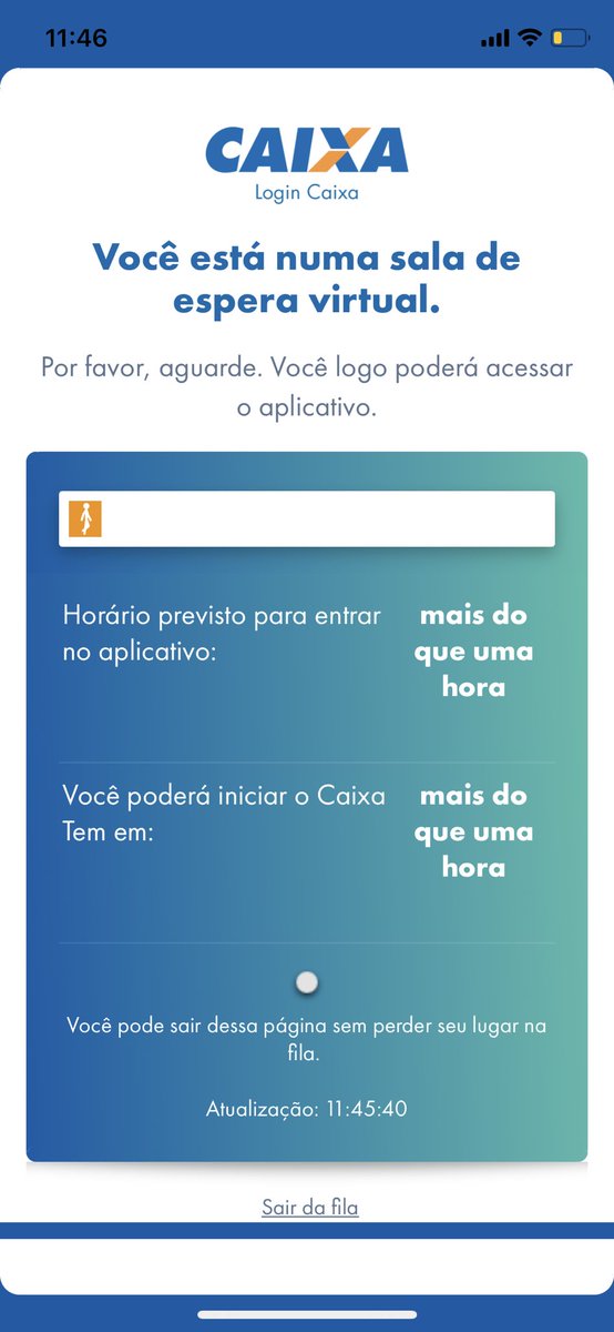 lelemariz's tweet photo. A que ponto chegamos! Ainda estou na fila virtual https://t.co/PstLozxuAh