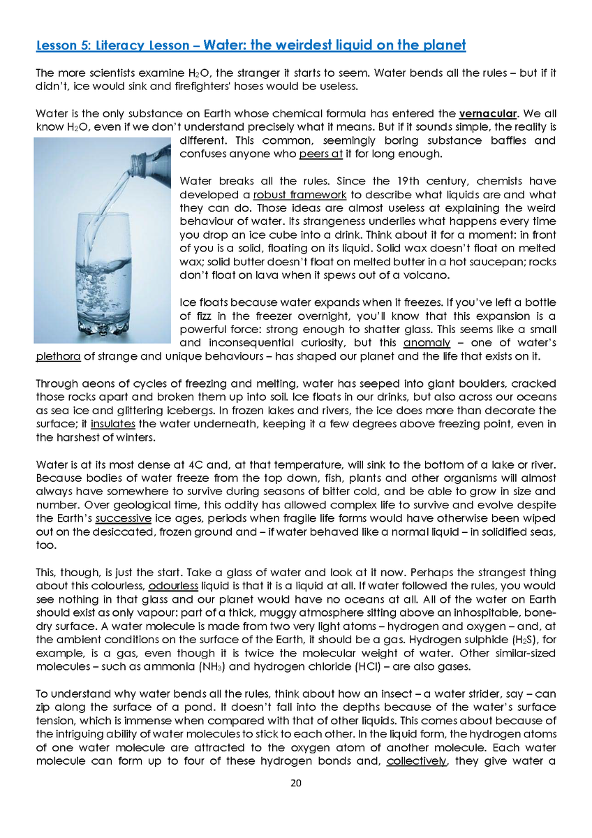 Talk on <a href="/chatbiology/">Chat Biology</a> and <a href="/ChatPhysics/">Chat Physics</a>  about hinterland this week. We have lessons 1/2 way thru each KS3 topic dedicated to reading an article/story around the topic Link: bit.ly/2CZ7VL4.  They're still a WIP, but lessons are based <a href="/AVisserFuray/">Alice Visser-Furay</a> 's sample on her site. /1