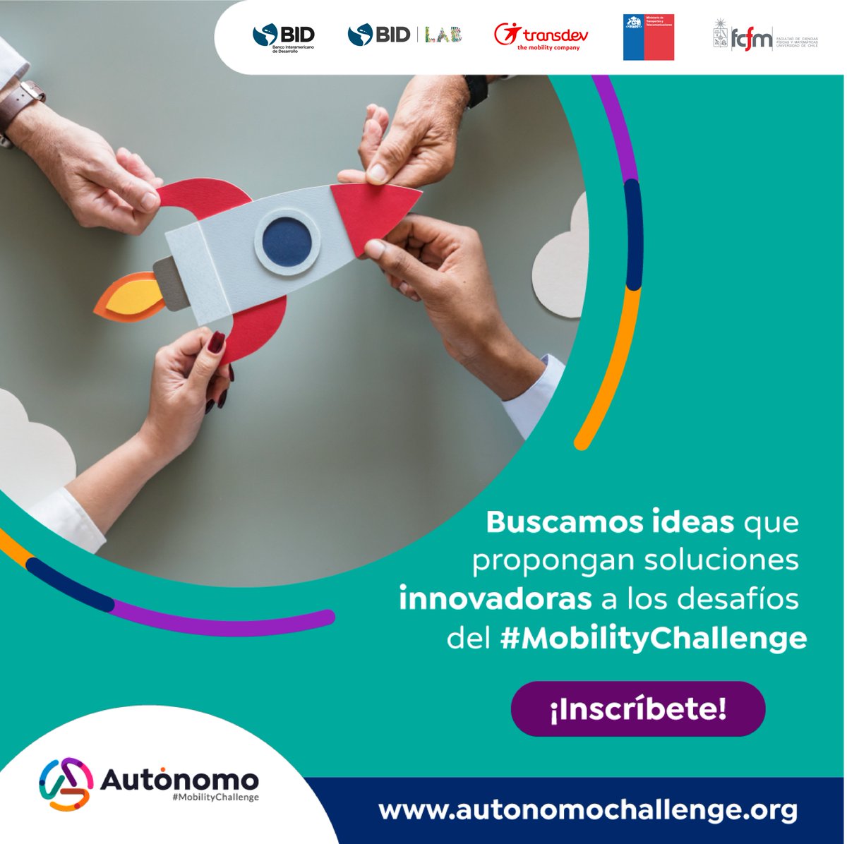 ¿Quiénes pueden participar en el #MobilityChallenge? 🙌 

Está dirigido a emprendedores, startups, empresas asociadas al desarrollo de tecnologías de movilidad autónoma en general. 

Aún estás a tiempo de postular con tu equipo en 👉 autonomochallenge.org