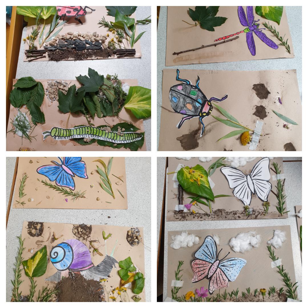 Our children's beautiful mini beast art work! #create #exploreandlearn #nature #ArtistOnTwitter