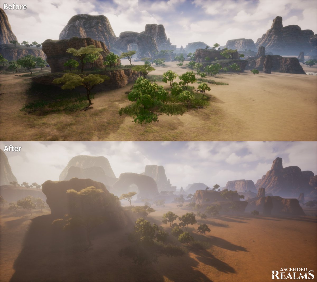 AscendedRealms's tweet photo. Remastering maps with Volumetric Lighting⛅️

#volumetriclighting #RTS #RPG #indiegames #indiedev #UE4 https://t.co/wau0Fwc7kc
