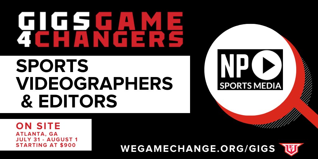 TheWELeadership's tweet photo. WE just posted our FIRST two Gigs for Game Changers.  

Thanks for the opportunity @npsportsmedia!  #wegamechange

https://t.co/Bvz1PyeCVX https://t.co/HHDESdbGGj