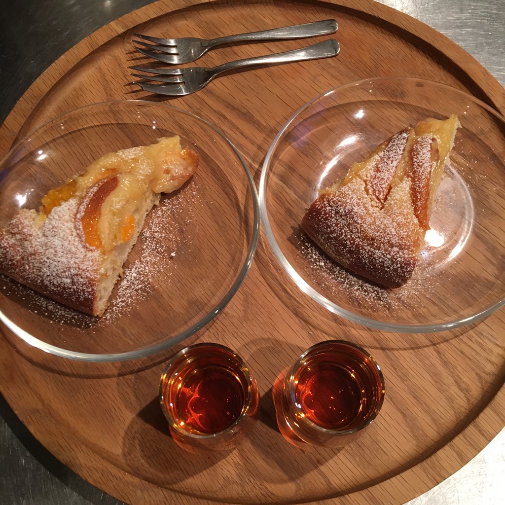Grandslam77's tweet photo. Apricot and almond tart with a glass of amaretto #bertinet #dough https://t.co/NMQYi3HREu