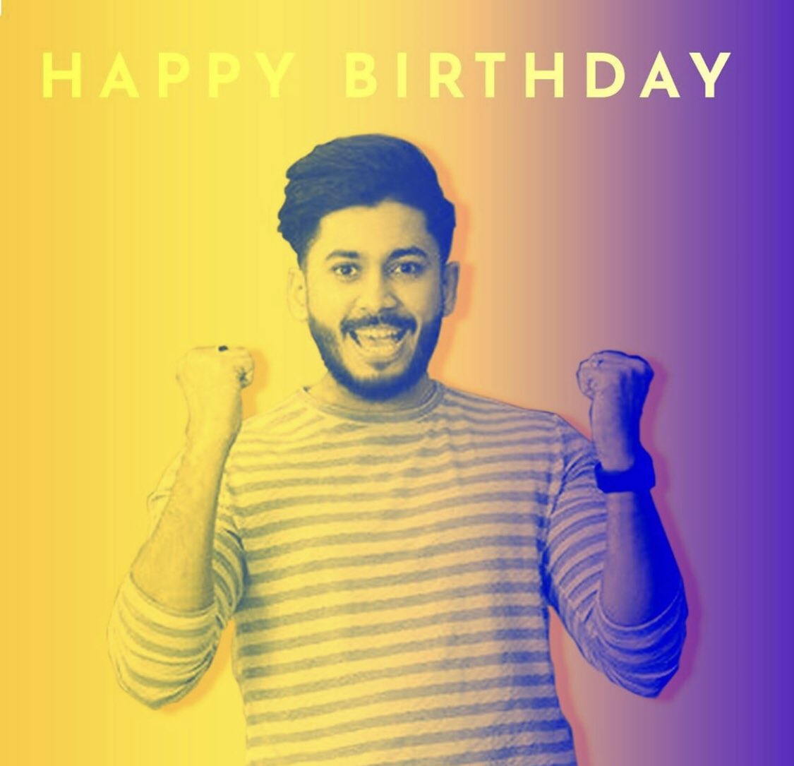 Here’s us celebrating you Azhar! 🥳 Happy Birthday 🎈