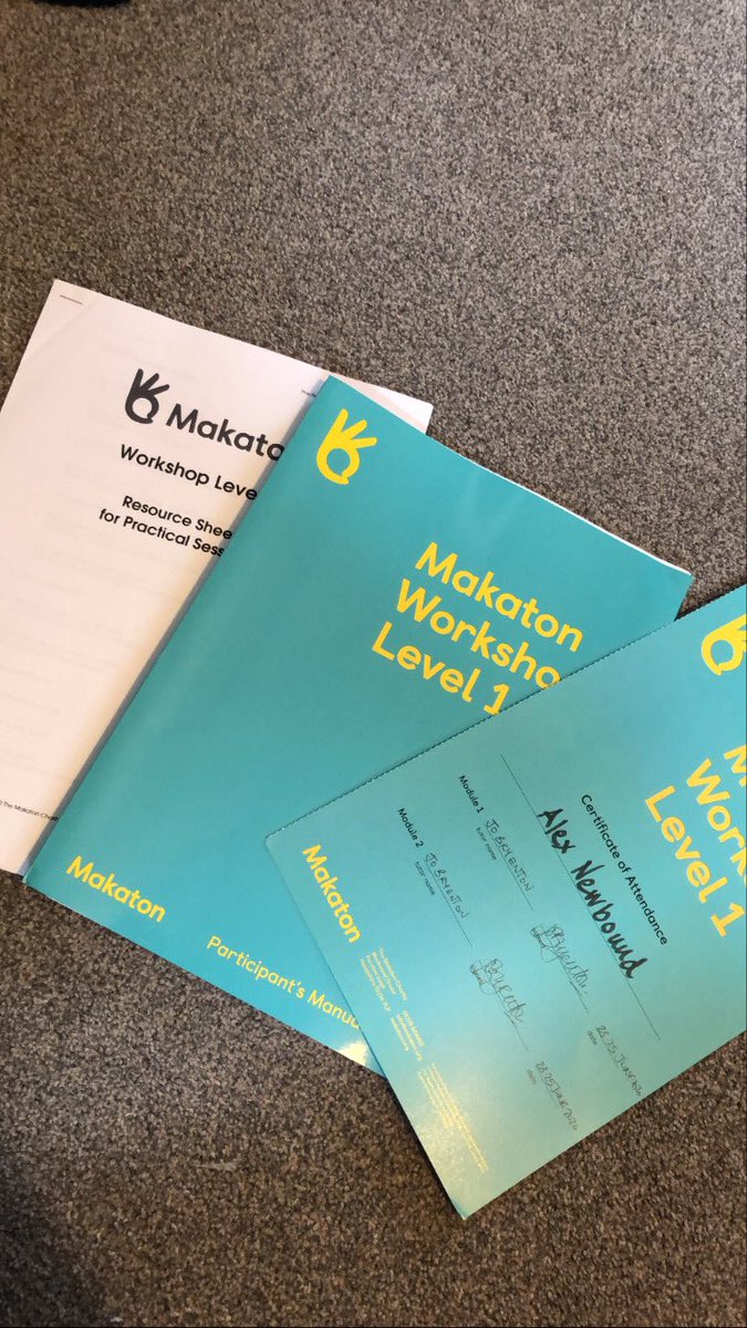 anewboundysj's tweet photo. Absolutely loved doing my Level 1 with the @MakatonCharity Such a great course &amp; I’m looking forward to learning more!! Definitely recommend 🤩 https://t.co/iFVhieyIz4