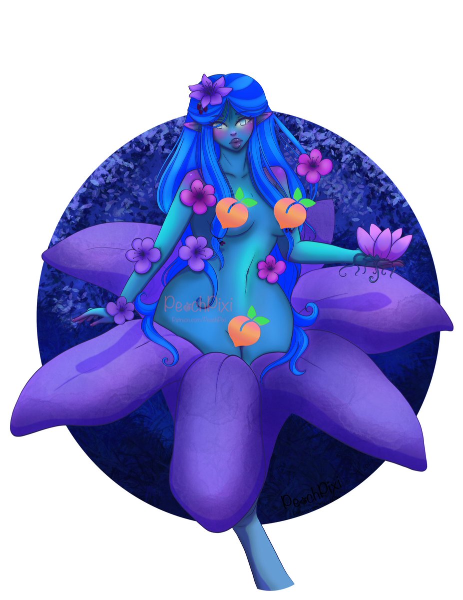 Peachpixi's tweet photo. I really love the coloring of this patron poll winner and just had to share it here. For all versions, sfw, nsfw and variant colors please consider subscribing 🧡 https://t.co/n0RFEIUaZQ 
#oc #monstergil #patreon #artistsontwitter #blue #alarune #patronart #digitalart https://t.co/0RCeEPQGiu