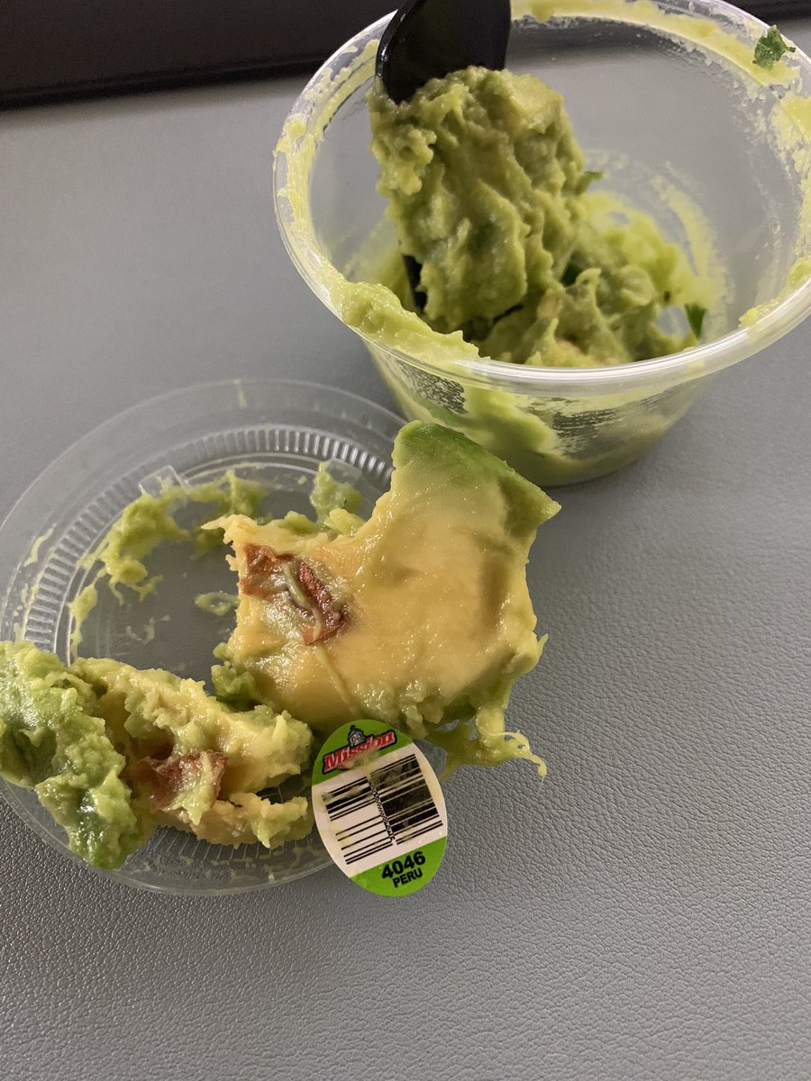 mckennaleee's tweet photo. @ChipotleTweets Just choked on a sticker in my guacamole terribly... deeply concerning https://t.co/ZbLNbvJPxA
