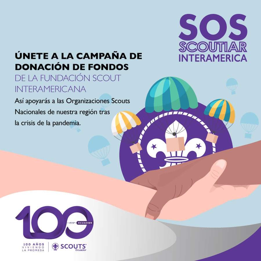 ScoutsEcuador's tweet photo. Scouts Activos | 🙋‍♀🙋‍♂

 ¡Ayúdanos a dejar un mundo mejor! 🌏⚜
Este sábado 4 y domingo 5 de julio podemos unirnos para apoyar al Movimiento Scout con tu donación desde $1 dólar. 
Dona aquí 👉  https://t.co/BYmu2khEkE https://t.co/rZSMy117Ri