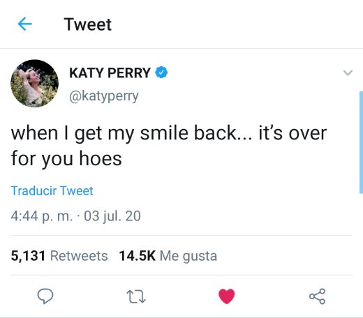 KatyPerryARG's tweet photo. "SMILE IS COMING" es tendencia mundial por el último tweet de Katy Perry, ¡vamos a hacerlo tendencia en Argentina! https://t.co/Ga7rZCfmMp