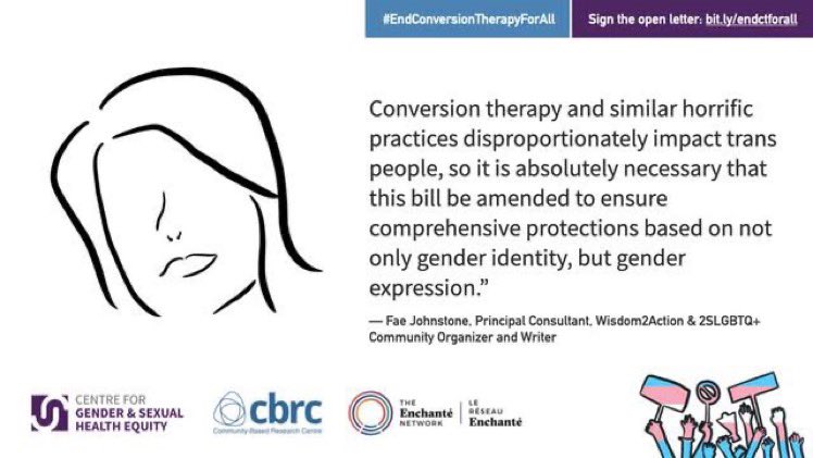 enchantenetwork's tweet photo. Please sign this open letter calling for amendments to federal legislation that will better protect trans and gender diverse communities. #EndConversionTherapy #endCTforall
📝 https://t.co/m63upS9cGR https://t.co/OZIeUDUt5q