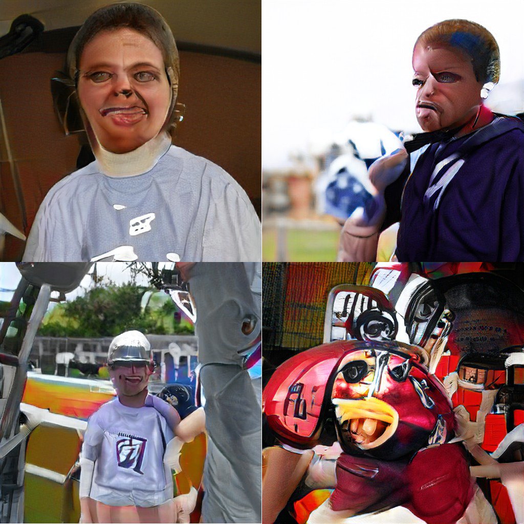 The ImageNet category "football helmet" probably has pictures that are not of helmets - when BigGAN does football helmets, some of the humans are very clearly not wearing helmets. One appears to be wearing a baseball helmet? Which would be in line with:  https://medium.com/bethgelab/neural-networks-seem-to-follow-a-puzzlingly-simple-strategy-to-classify-images-f4229317261f