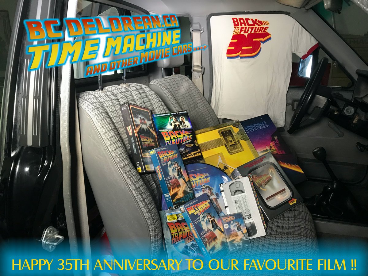 A Very Happy 35th Anniversary to our Favourite Film from our Favourite Franchise! #BacktotheFuture Here's to 35 more!! #bcdelorean #martymcfly #docbrown #35thanniversary #RobertZemeckis #boggale #Stevenspielberg #kathleenkennedy #neilcanton #frankmarshall #andeveryoneelseinvolved