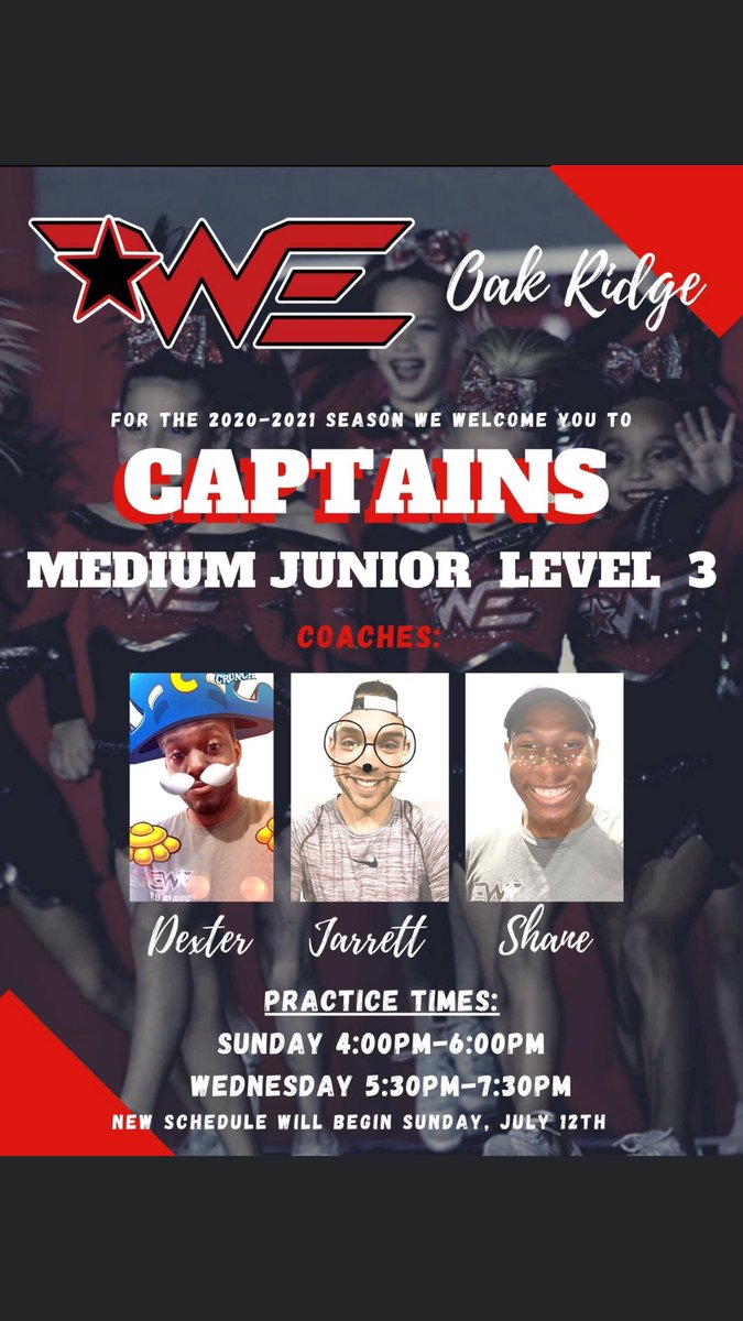 Mia <a href="/WoodlandsCheer/">Woodlands Elite Cheer Co.</a> from Seabees to <a href="/WE_Captains/">WE Captains</a>   ❤️🖤 Can’t wait for round 2 with these aWEsome coaches! <a href="/Dexneffects/">Dexter Crawford</a> <a href="/ItsJustJarrett/">jarrett brandenburg</a> @WeShane_   #crunchtime #choosegreatness