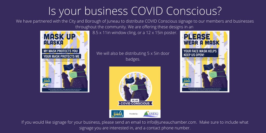 Juneau_Chamber's tweet photo. Email info@juneauchamber to request signage. https://t.co/oZwBD8ubWp