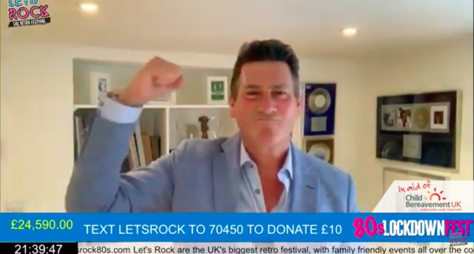 Yessss to <a href="/TheTonyHadley/">Tony Hadley</a> ! We are loving it! #80slockdownfest #gold