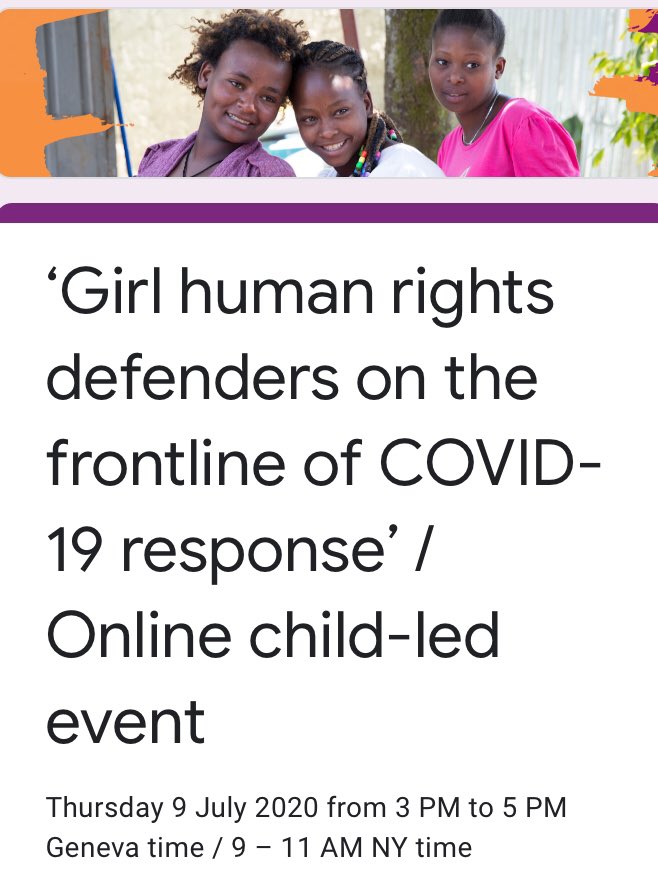JenniferIICF's tweet photo. 💪Don’t let this fantastic event pass you by—really worth closely listening to: a girls-led international webinar. Might even feature Scottish young women... stay tuned! @OfficialSYP @YoungScot  @Creative_Voices @together_sacr #CRCObserv https://t.co/zD0T80Re5C https://t.co/6H50CDRR6T