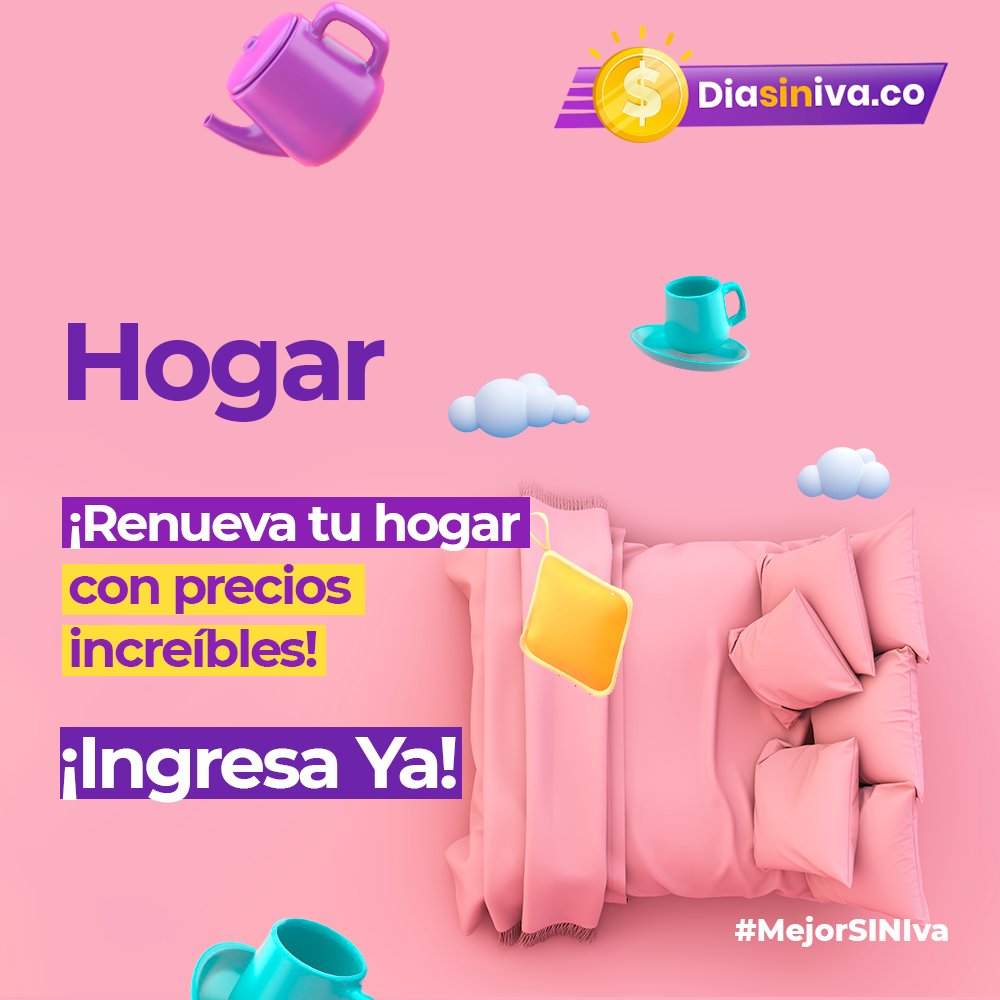 DiasinivaCo's tweet photo. ¡Tu casa merece siempre lo mejor! 🏡

No te pierdas de nuestra categoría Hogar, Ingresando a https://t.co/xwcxCqTca9 vas a encontrar precios maravillosos para adquirir los productos que necesita tu casa.

#MejorSinIVA #DíaSinIVA #MiHogar #MiEspacioSeguro #Quedateencasa https://t.co/Xe4Podn5Rq