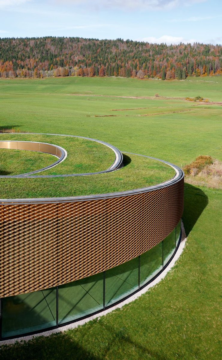 archinect's tweet photo. The swirling @BjarkeIngels-designed museum for Swiss watchmaker Audemars Piguet​ recently opened @BIGstertweets #MuseeAtelier #AudemarsPiguet

https://t.co/cBe2YSC2L4 https://t.co/GFnKyrUCf4