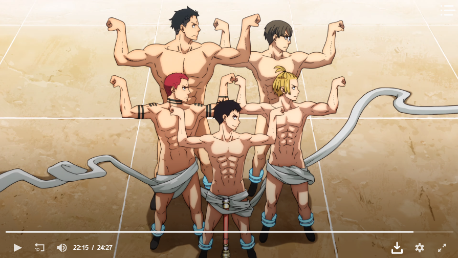 Male nudity in anime