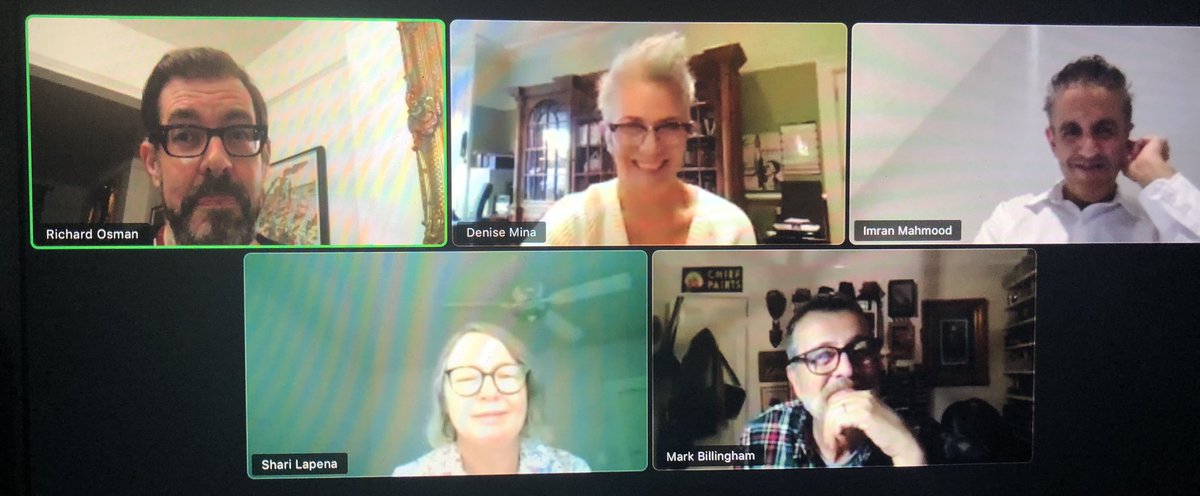 When your book festivals are cancelled for the year, but some bright sparks come out with an online festival to indulge your inner geek 😂 Thank you <a href="/TwoCrimeWriters/">Two Crime Writers and a Microphone</a>