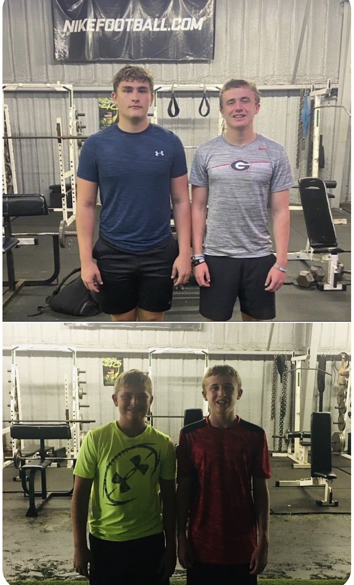 3.5 years ago @schuller_luke and @LoganSchuller8 started weighlifting program. 3 years ago started working with Coach Littlejohn @FlightSchoolPT. Amazing Results!