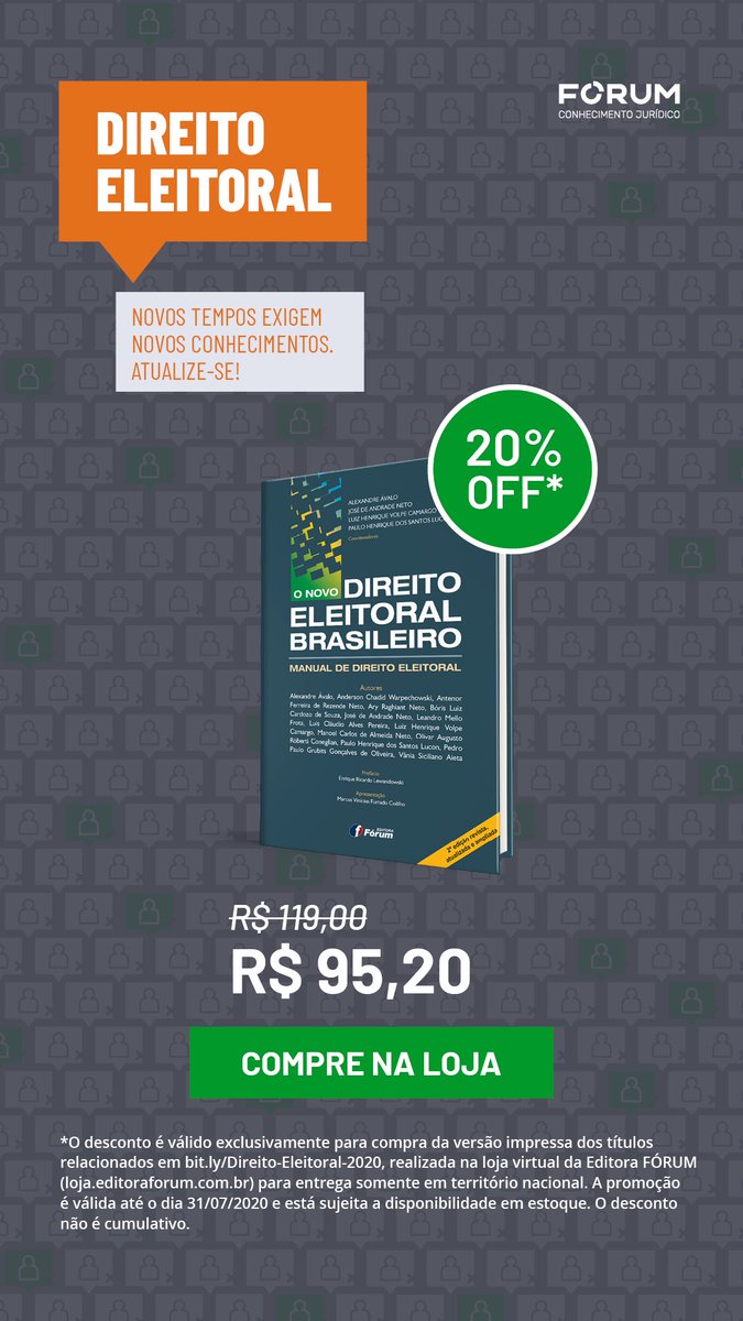 PauloLucon's tweet photo. Direito Eleitoral Brasileiro https://t.co/2Go9Ww1k2w