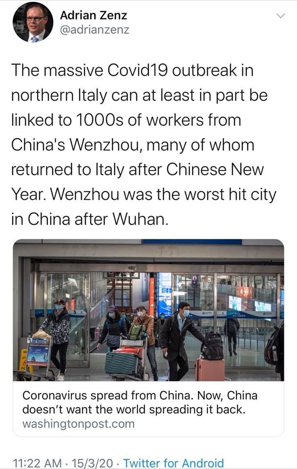 AP article mentioned another hair detention in May placed on another factory frm  #Xinjiang. Then goes on to repeat allegation 1 million  #Uyghur in concentration camp story sourced frm  @adrianzenz,  @VoCommunism researcher who also claimed Chinese migrant brought COVID19 to Italy