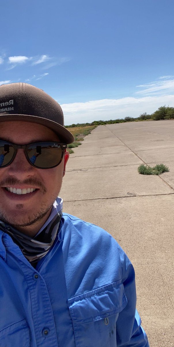 tsbowenAZ's tweet photo. Spraying some mesquite in SW NM. The very airport we are at is responsible for the invasion of African Rue back in WW2 planes brought this noxious weed to NM. Also, note the picture of mesquite growing inside the African Rue, 🤦🏻‍♂️ 🌵🌱✈️ https://t.co/M6oJx5uZwu