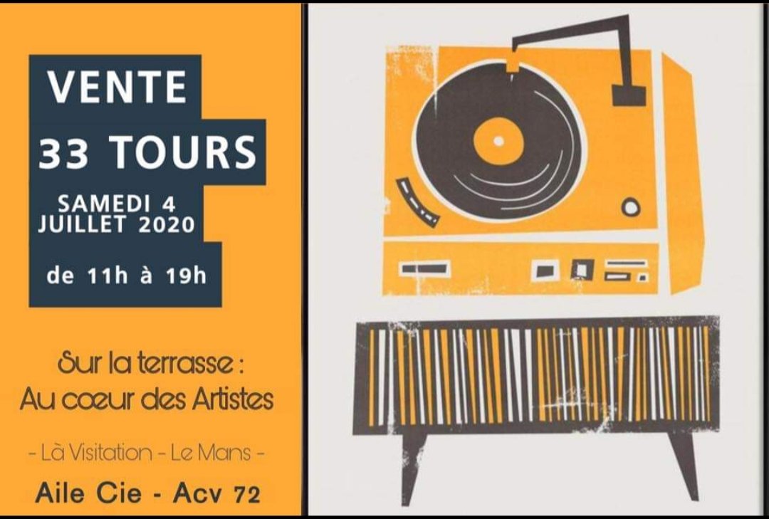 ACVinyl72's tweet photo. Demain stand de #disque #vinylrecords #vinyles #33tours de 11h à 19h au centre ville #LeMans #Sarthe @LeMansLive72 sur la terrasse au coeur des artistes à #LàVisitation
N'hésitez pas à partager ! Bon we à Tous https://t.co/9SMFUmDToe