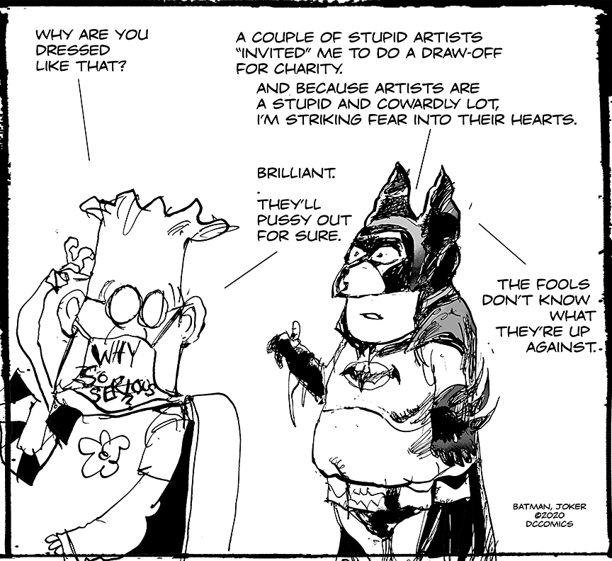 @ScottAdamsSays  @GailSimone  #drawoffforcharity 