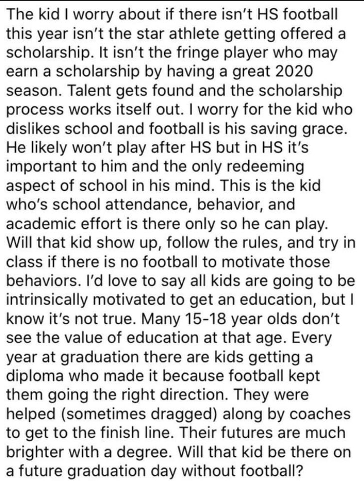MUST READ!!! Sure feels like the mental well being of our kids gets lost in the shuffle of politics and fear mongering.  As a personal witness I can tell you the far reaching effects on our children will have an impact that oulasts any virus.  <a href="/Proactivecoach/">Proactive Coach</a>