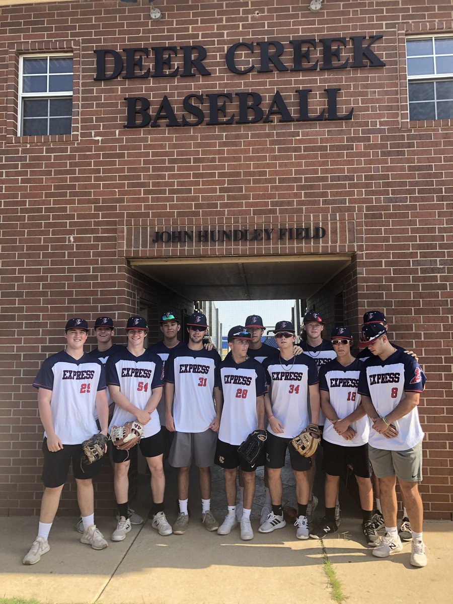 shund's tweet photo. Thanks @RolandBaza @Antlerbaseball Coach Bax @AREXPRESSNATION for letting John and Bret take some BP @ John Hundley Memorial Field. Not many people get to hit on a field named after their Grandfather (especially when it’s your same name) https://t.co/PKEoptOpYW