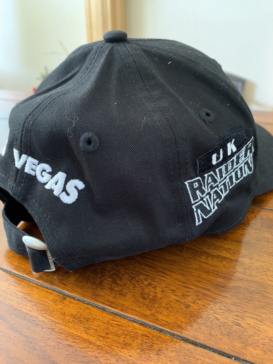 SeanKB94's tweet photo. Thanks @aturn07 for the awesome cap - love it ☠️ #RaiderNation #UKRaiderNation https://t.co/ose3Lf4KK4