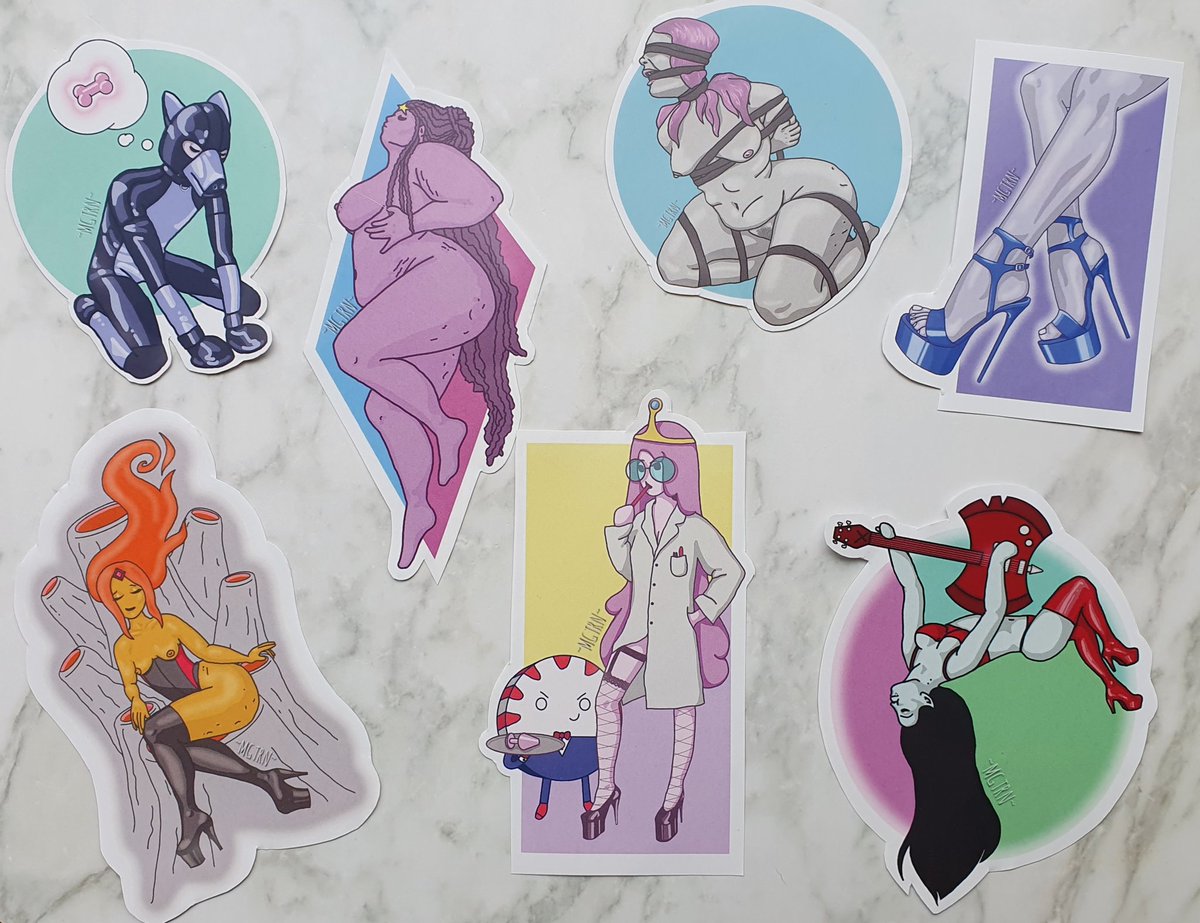 MGTRN1's tweet photo. NEW PRODUCTS 

MGTRN stickers! 

Sold as packs or separately 

#stickers #art #fanart #eroticart #adventuretime #artistsoninstagram 

https://t.co/ecC1kOrcFk https://t.co/c12tGaVfuT