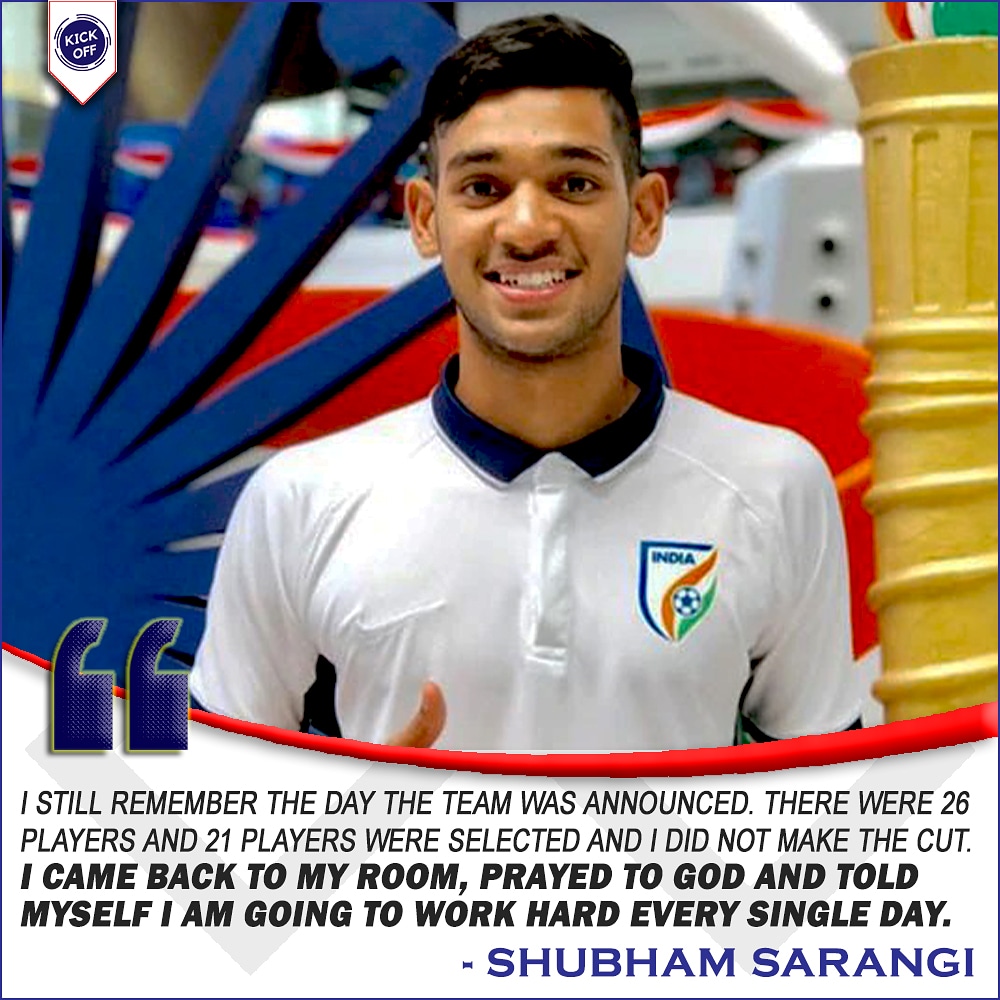 kickoffat90's tweet photo. @Sarangi_Shubham talking about not getting selected for the final team of FIFA U-17 World Cup 2017. https://t.co/E0O2DbbQli