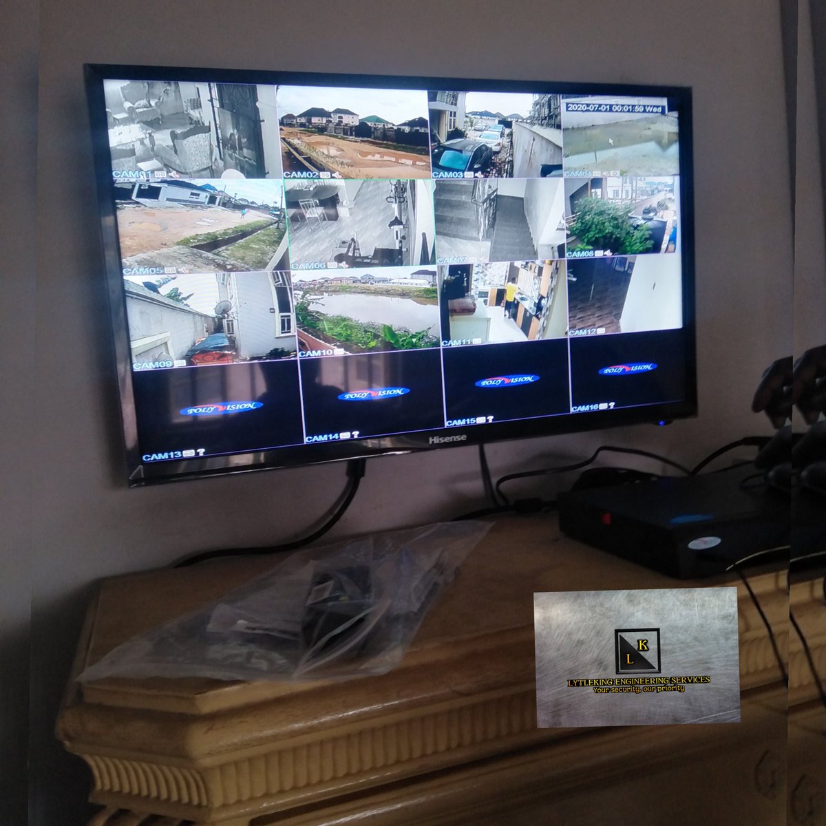 lytleking1's tweet photo. Cctv installation concluded..

Your SECURITY is OUR  PRIORITY ..

Remember to call us for your security 
And intercommunication related gadgets... 

Trust is our watchword.
PLEASE RETWEET.

THANKS. 
Sega, dr anu, instablog, tinubu https://t.co/VhAC1QV6nW